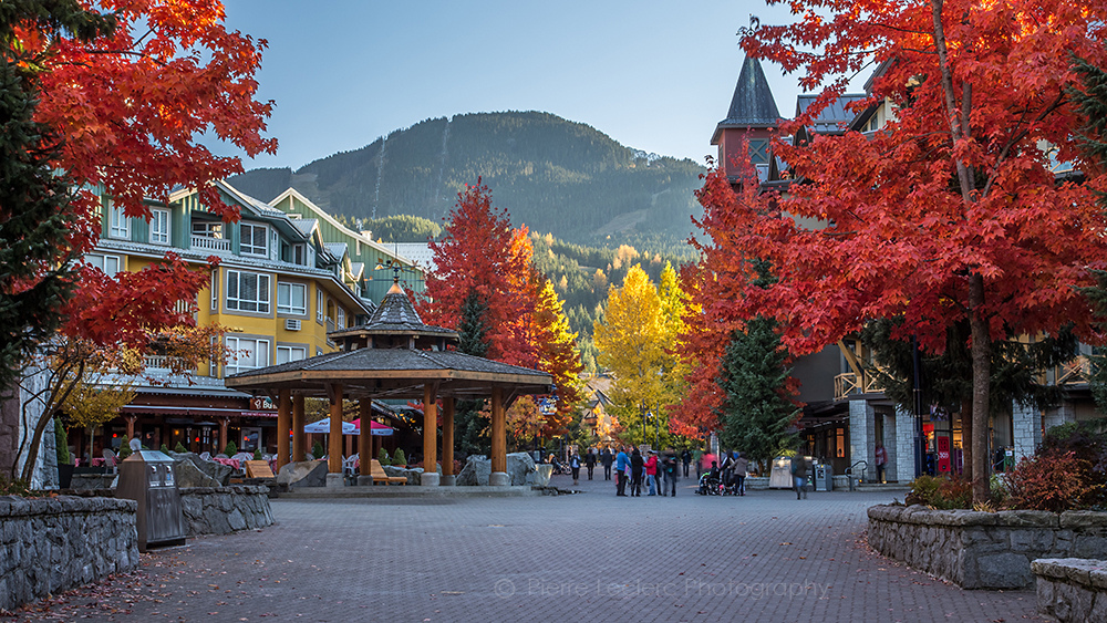 Whistler village in the fall